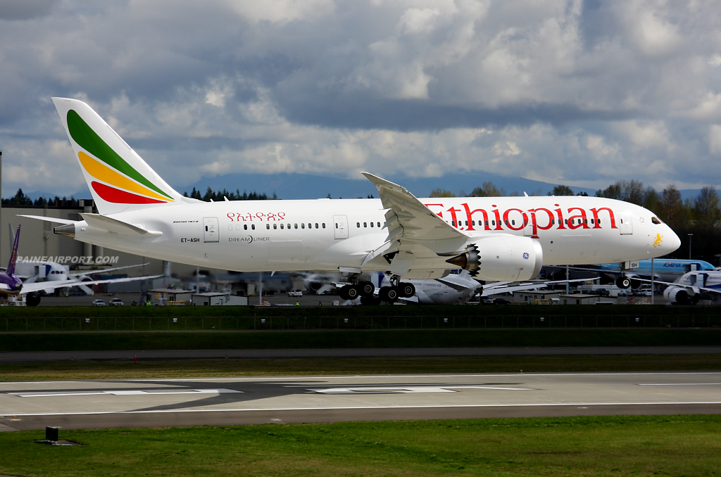 Ethiopian Airlines 787-8 ET-ASH at Paine Field