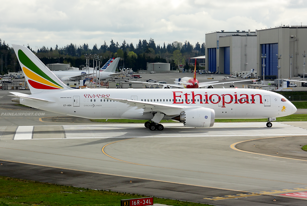 Ethiopian Airlines 787 ET-ASH at Paine Field