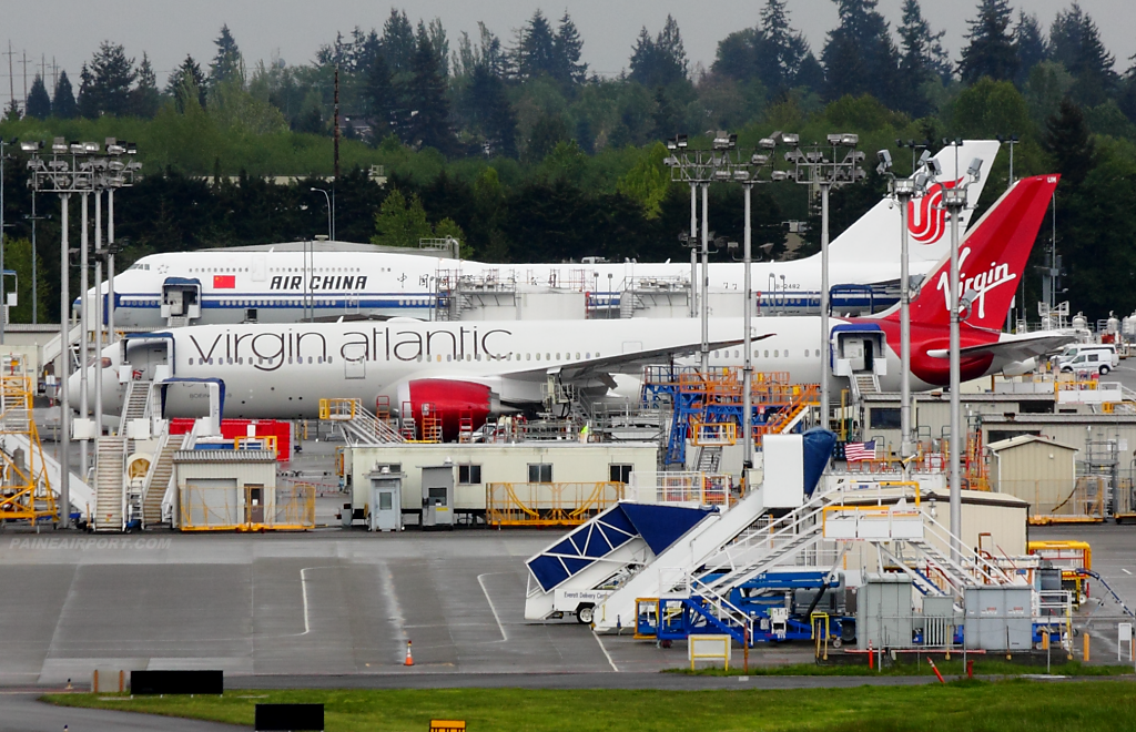 Virgin Atlantic 787-9 G-VYUM at Paine Airport