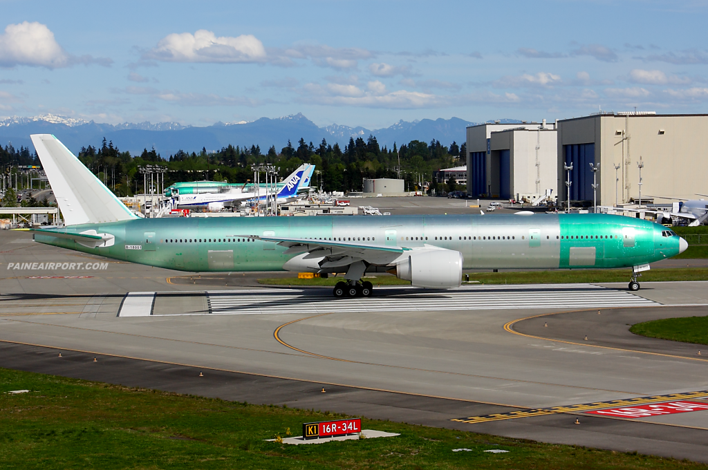 China Airlines 777 B-18001 at Paine Airport