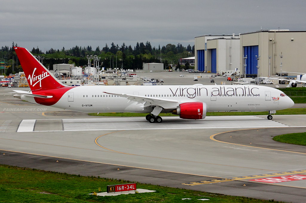 Virgin Atlantic 787-9 G-VYUM at Paine Airport