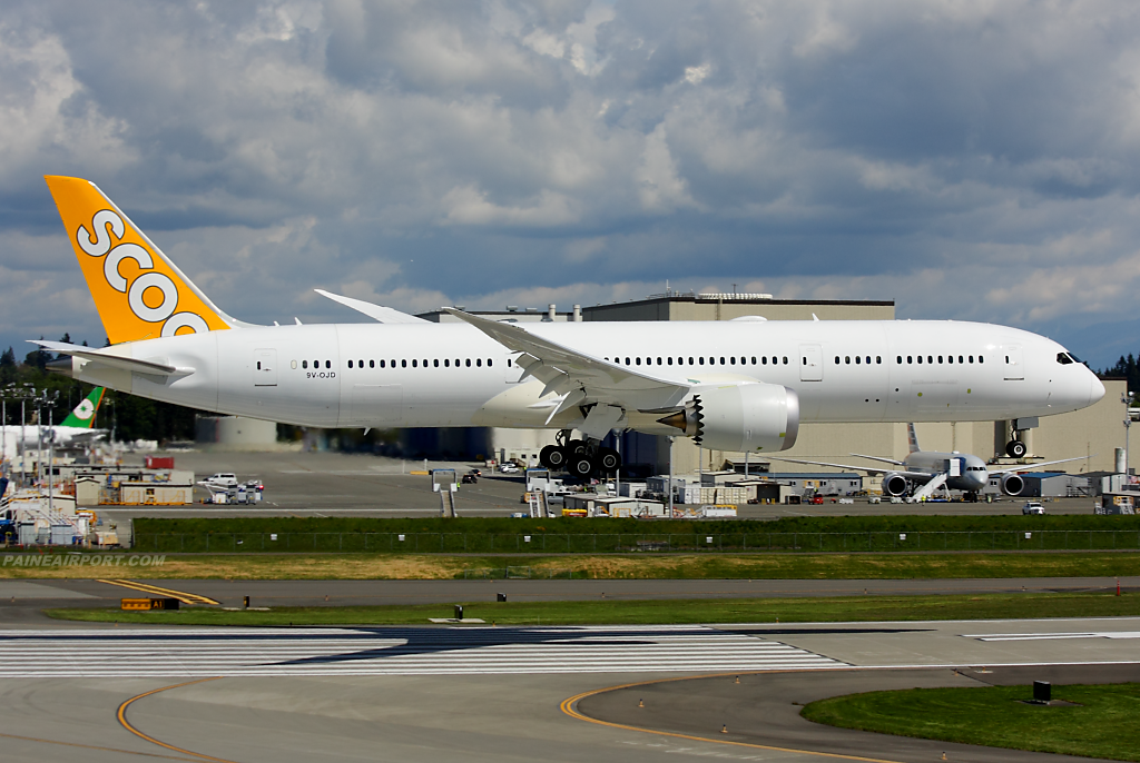 Scoot 787-9 9V-OJD at Paine Airport