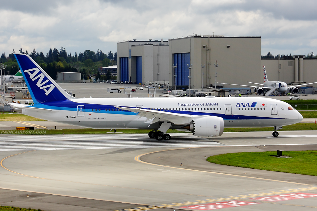 ANA 787-8 JA838A at Paine Airport