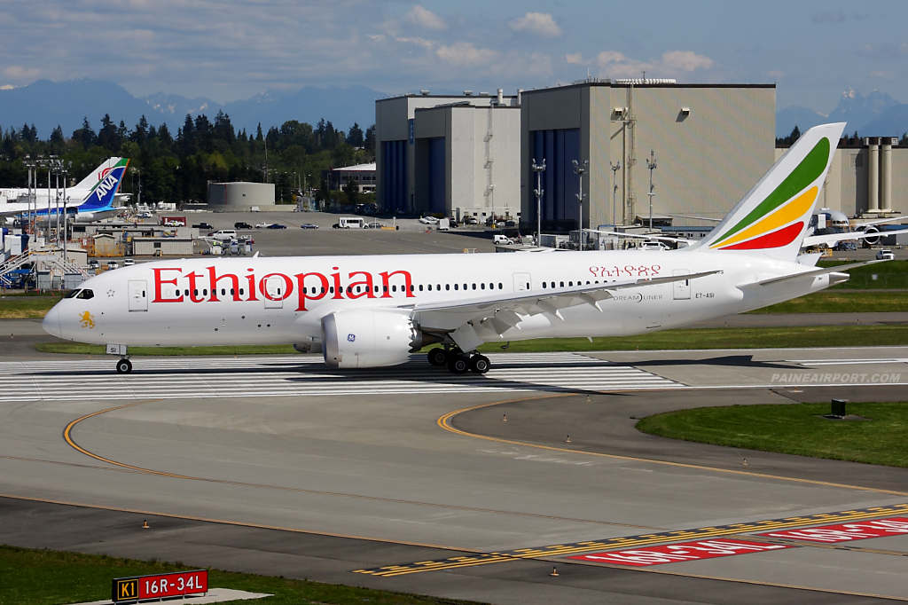 Ethiopian Airlines 787-8 ET-ASI at Paine Airport