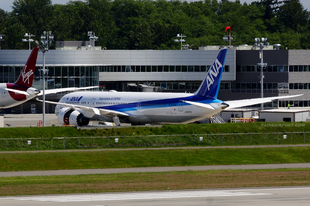 ANA 787-9 JA837A at Paine Airport