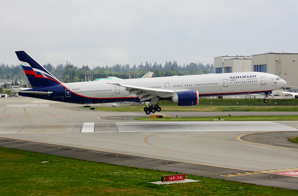 Aeroflot 777 VQ-BUC at Paine Airport