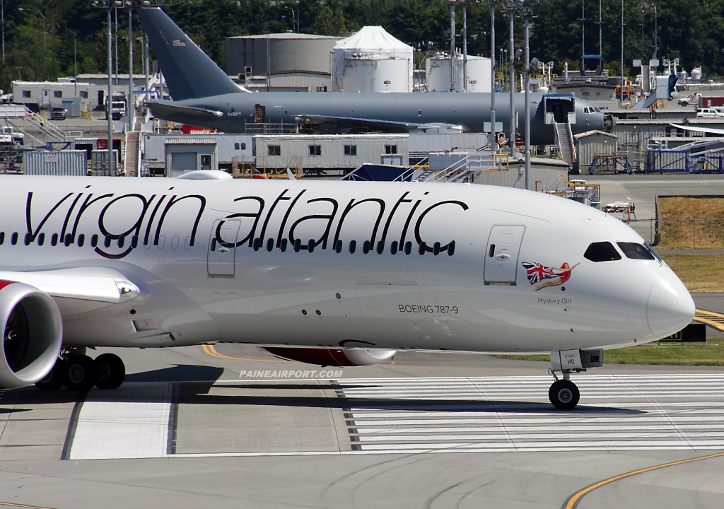 Virgin Atlantic 787-9 G-VWHO at Paine Airport