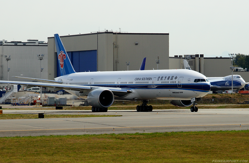 China Southern Airlines 777 B-2029 at Paine Airport