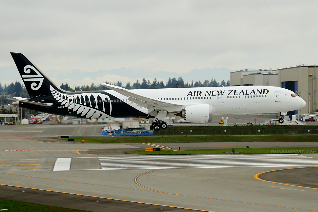 Air New Zealand 787-9 ZK-NZH at Paine Airport