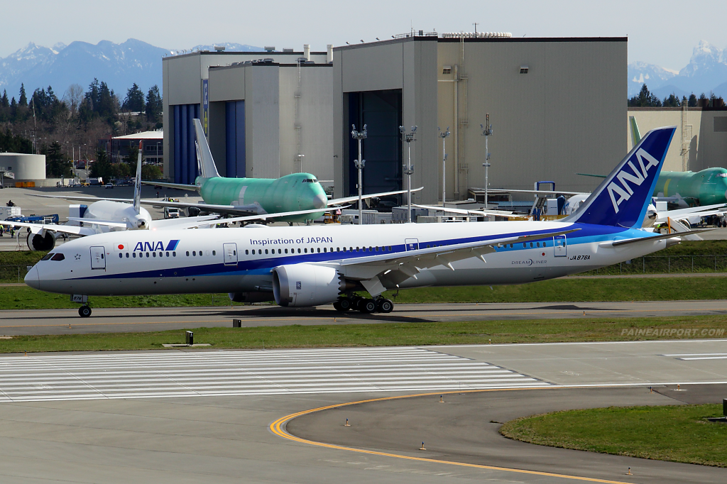 ANA 787-9 JA876A at Paine Airport