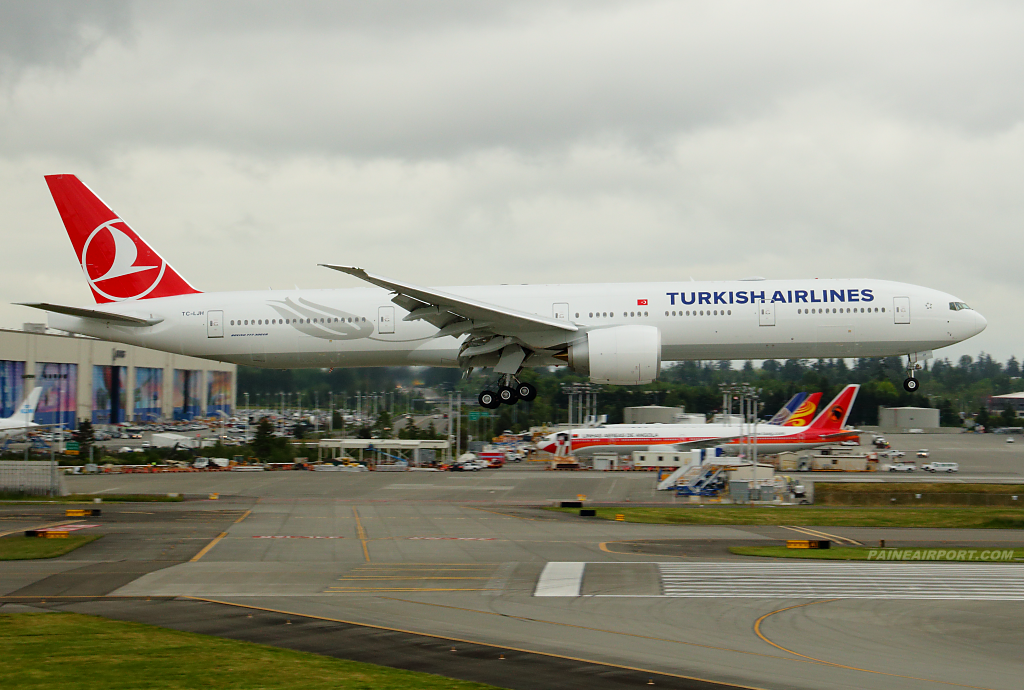 Turkish Airlines 777 TC-LJH at Paine Airport