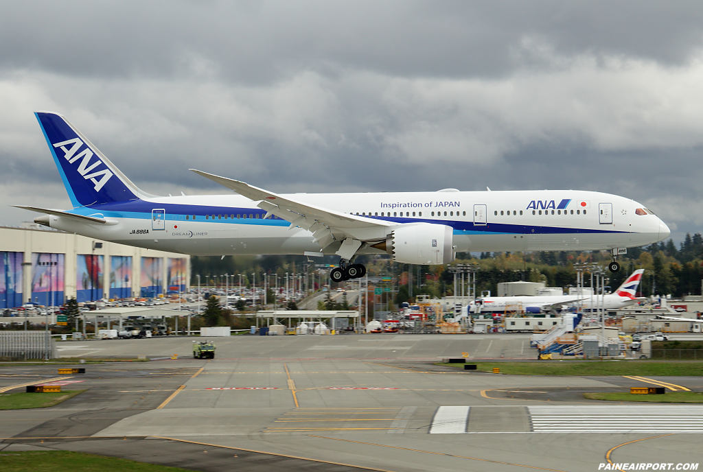 ANA 787-9 JA886A at Paine Airport