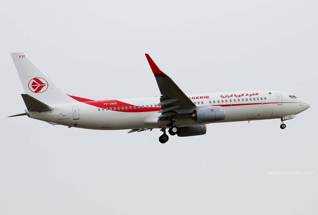 Air Algerie 737 7T-VKR at Paine Field at Paine Airport