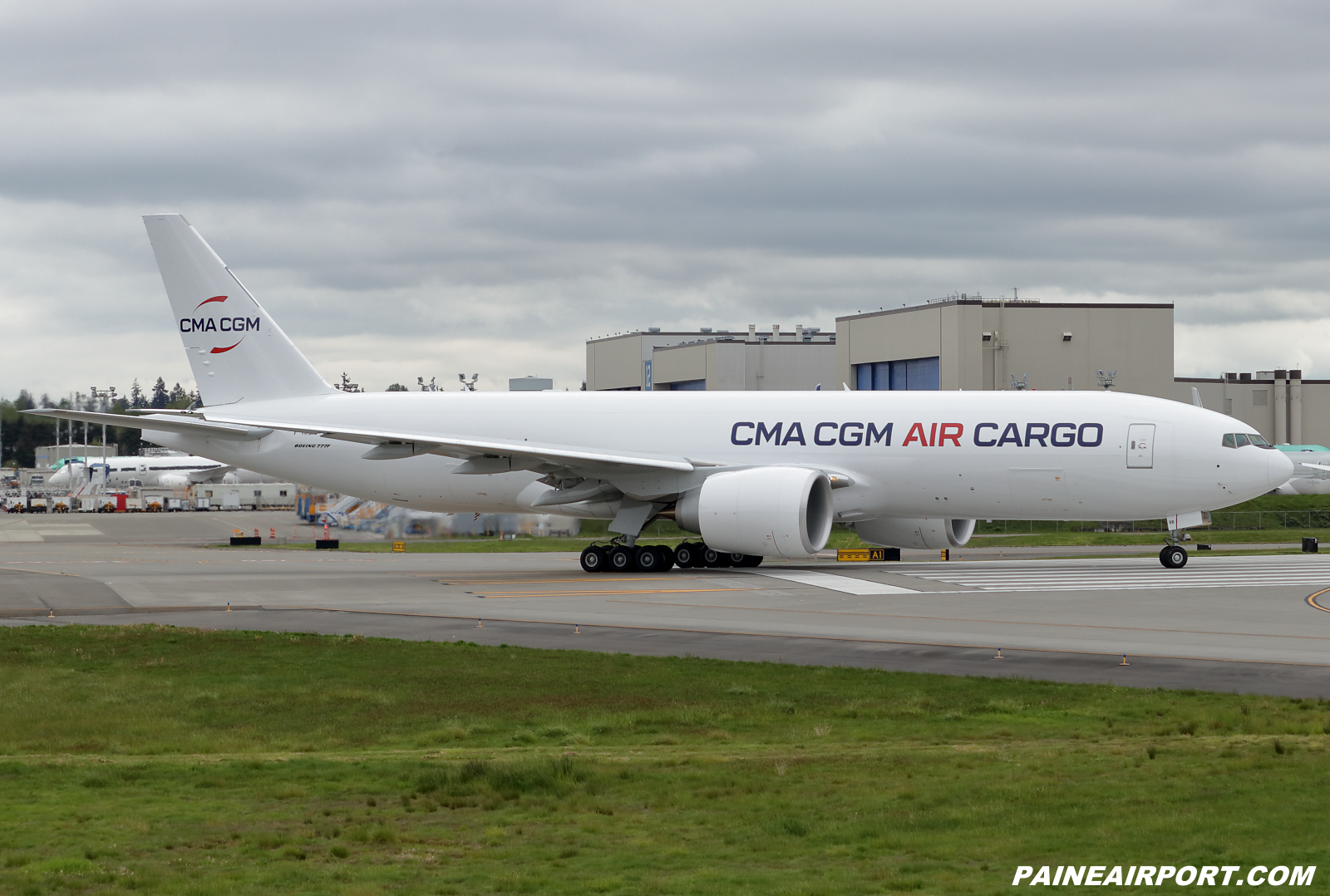 CMA CGM Air Cargo 777-F F-HMRB at KPAE Paine Field