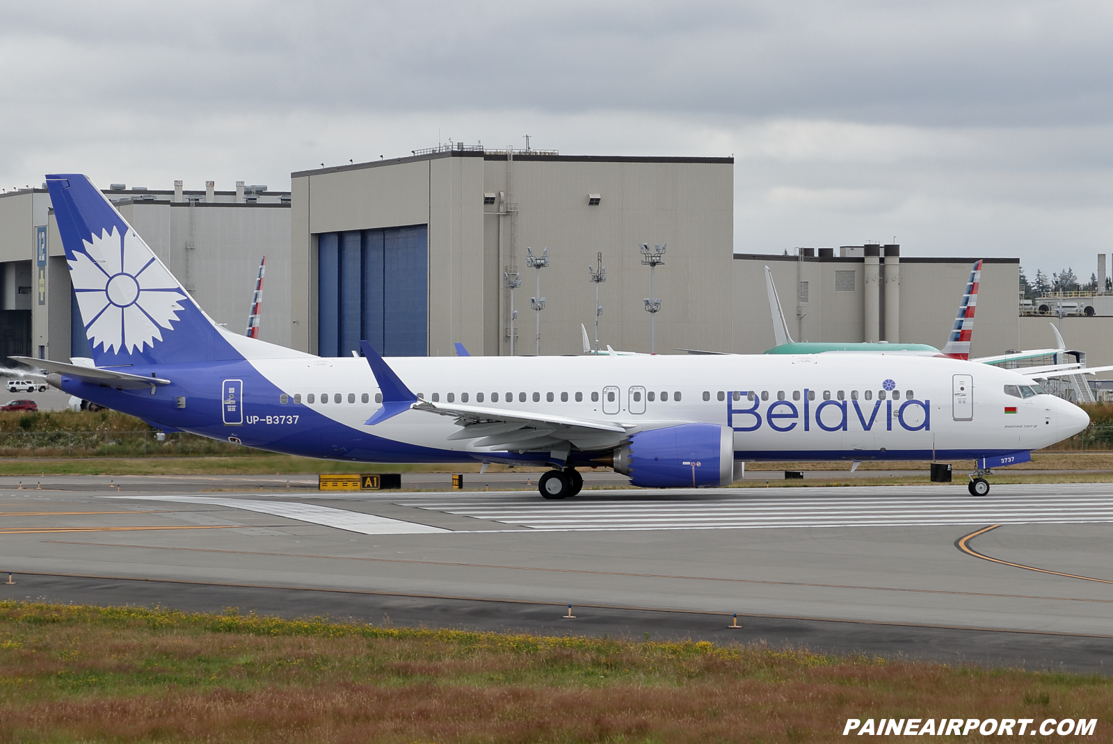 Belavia 737 UP-B3737 at KPAE Paine Field