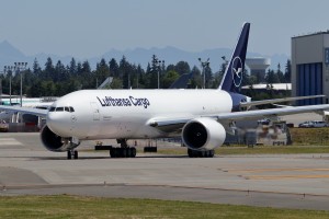 Lufthansa Cargo 777F D-ALFL at KPAE Paine Field