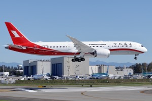 Shanghai Airlines 787-9 B-20EV at Paine Field